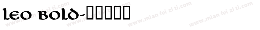 Leo Bold字体转换